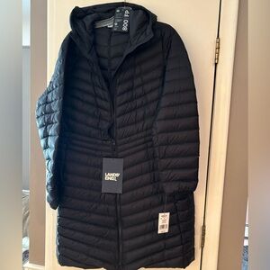 Land’s End Black Quilted Jacket